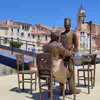 Statues de Bronze Fernandel et Bourvil